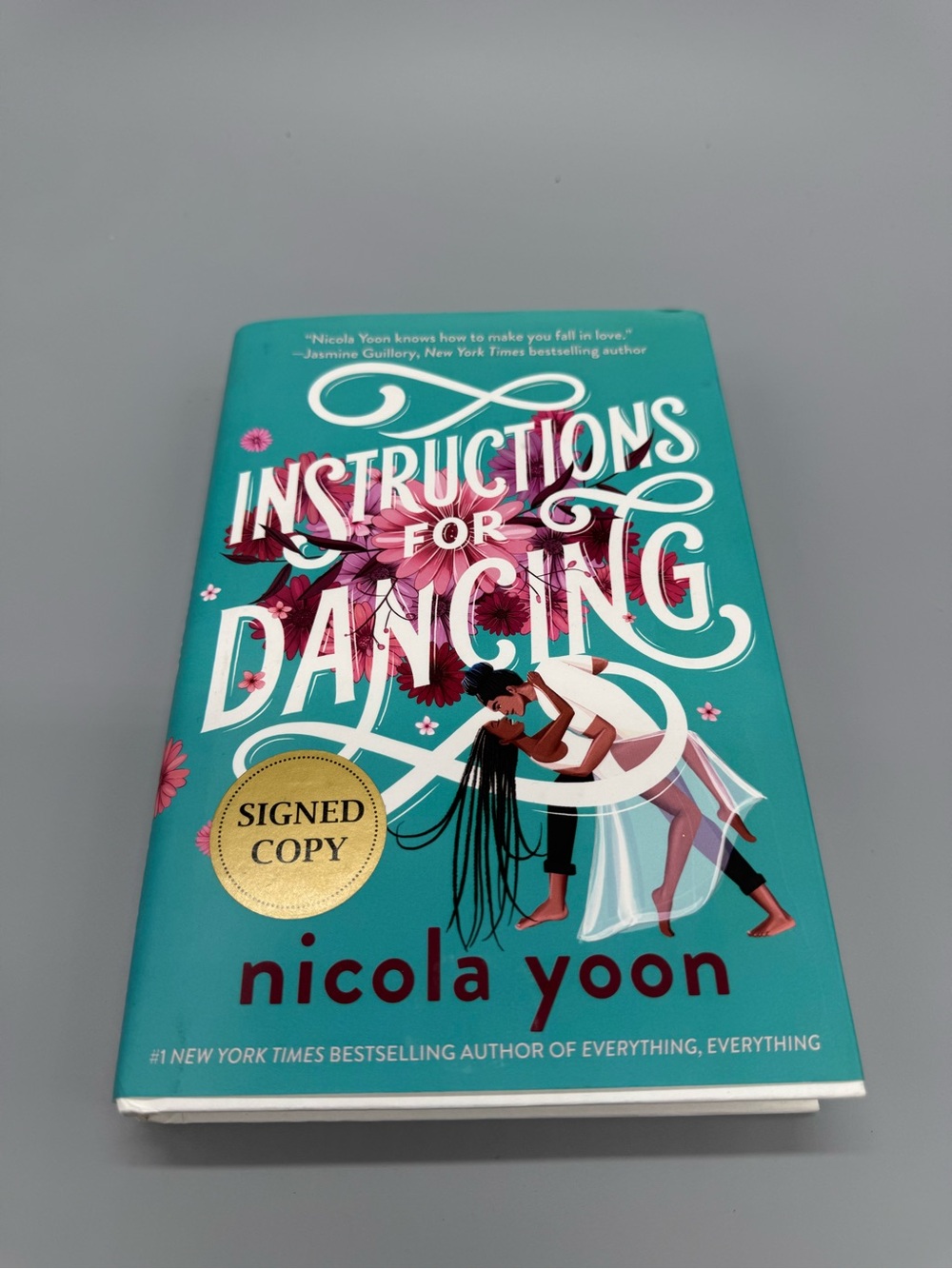 Instructions for Dancing by Nicola Yoon - Teal Hardcover (Signed Copy)